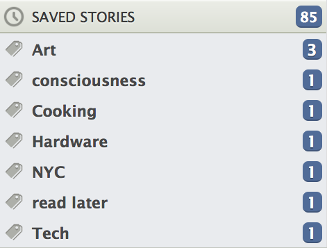 Save stories with searchable tags